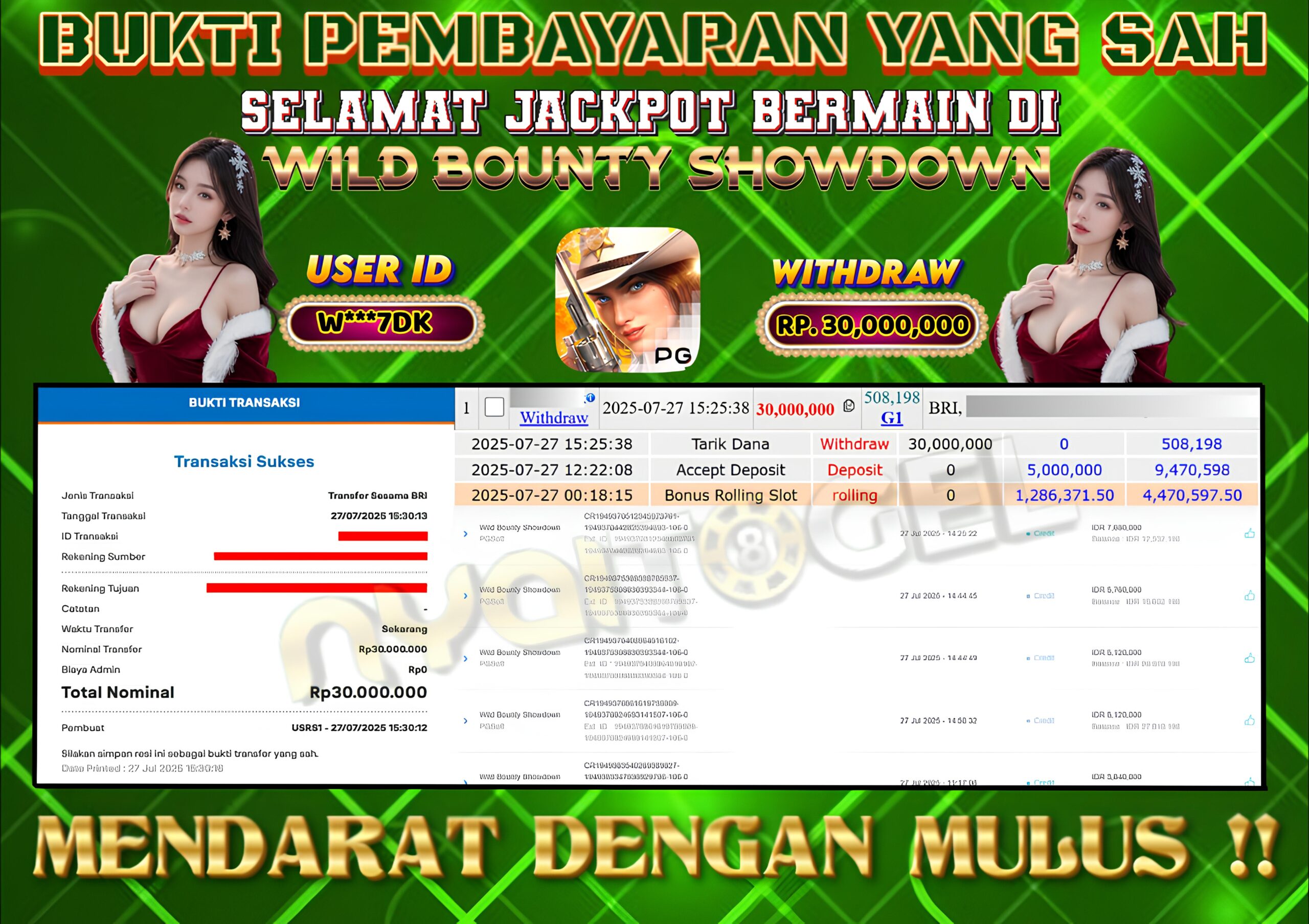 BUKTI JP SLOT