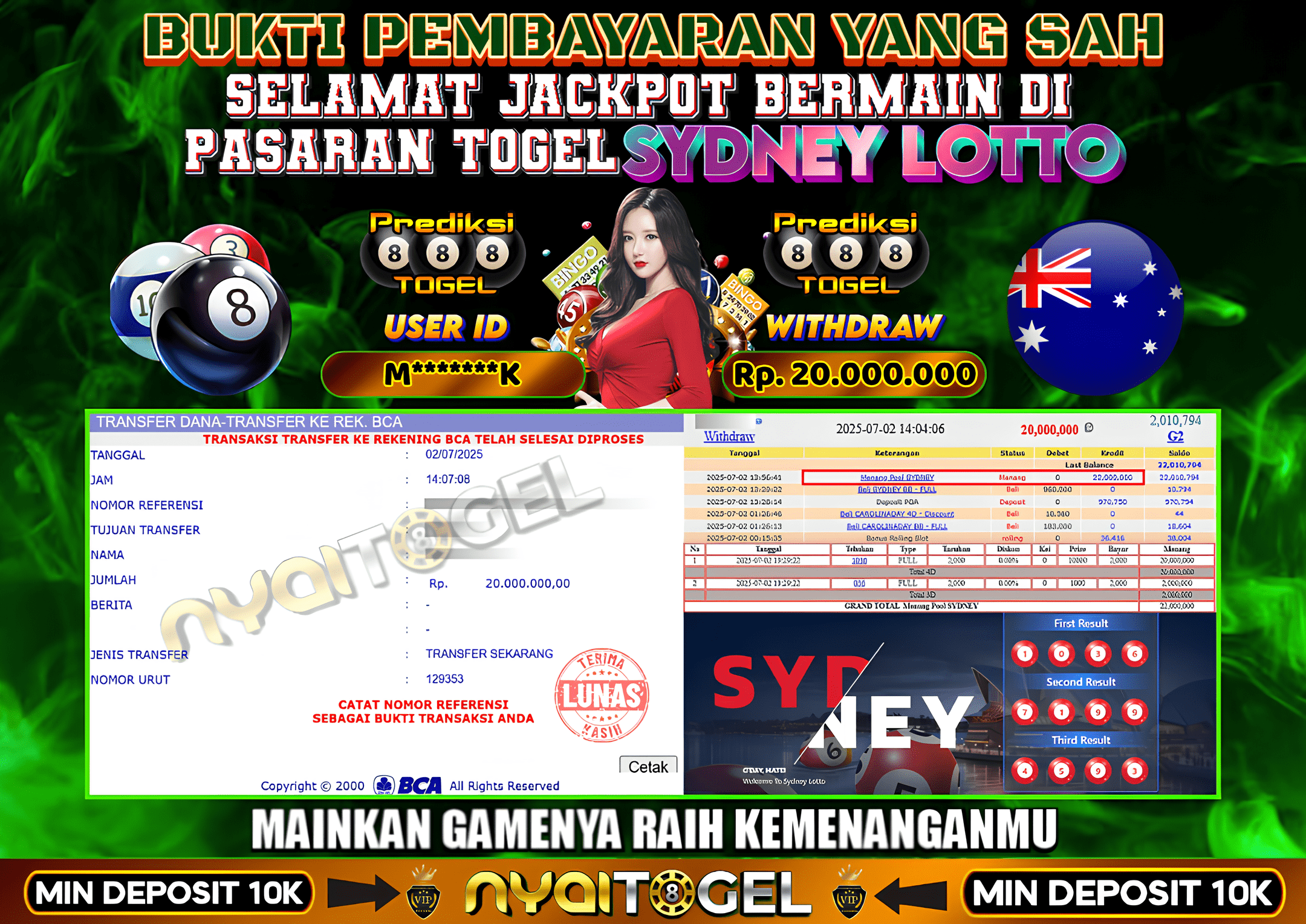 NYAITOGEL Bukti Jackpot Togel