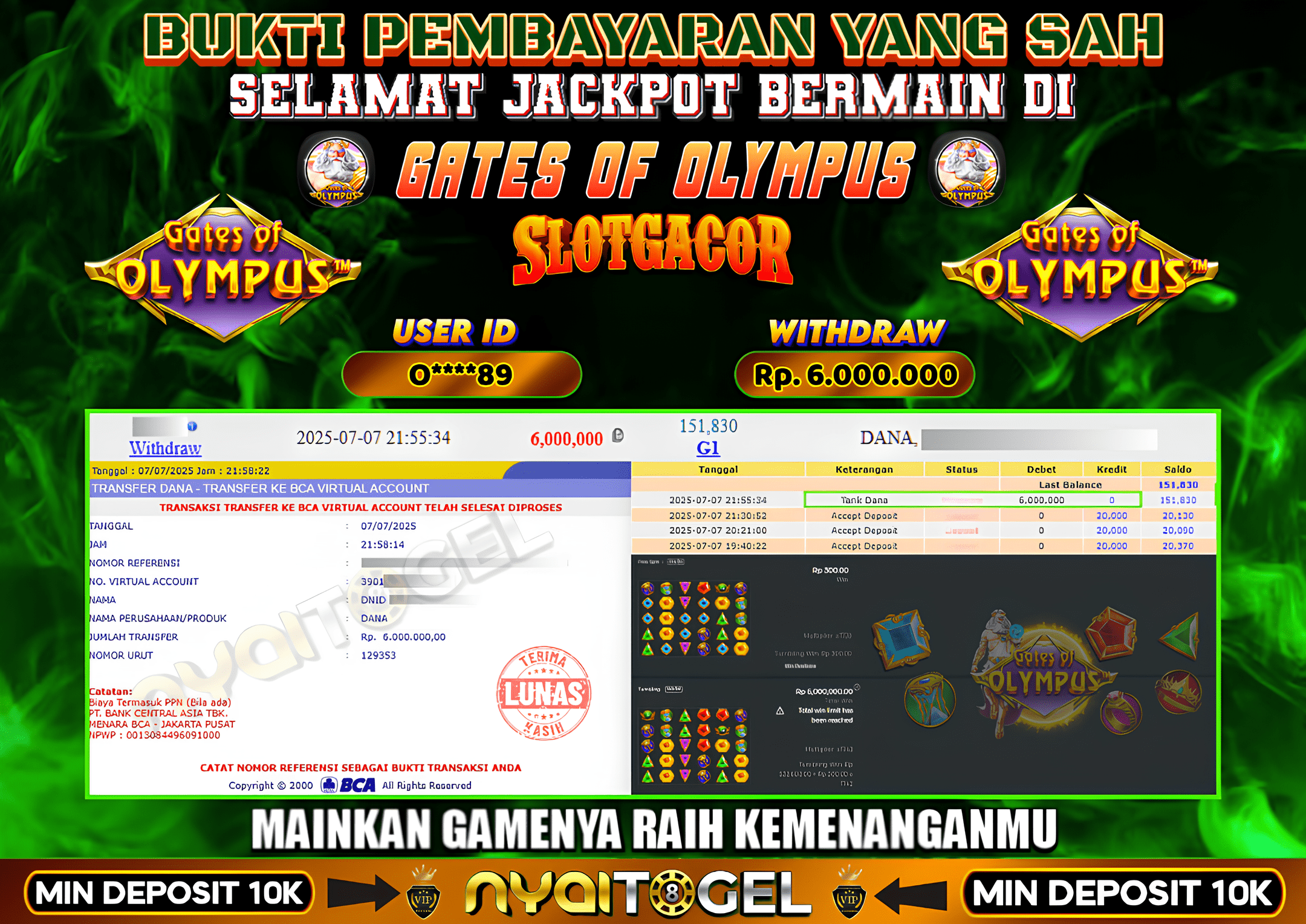 NYAITOGEL Bukti Jackpot Slot