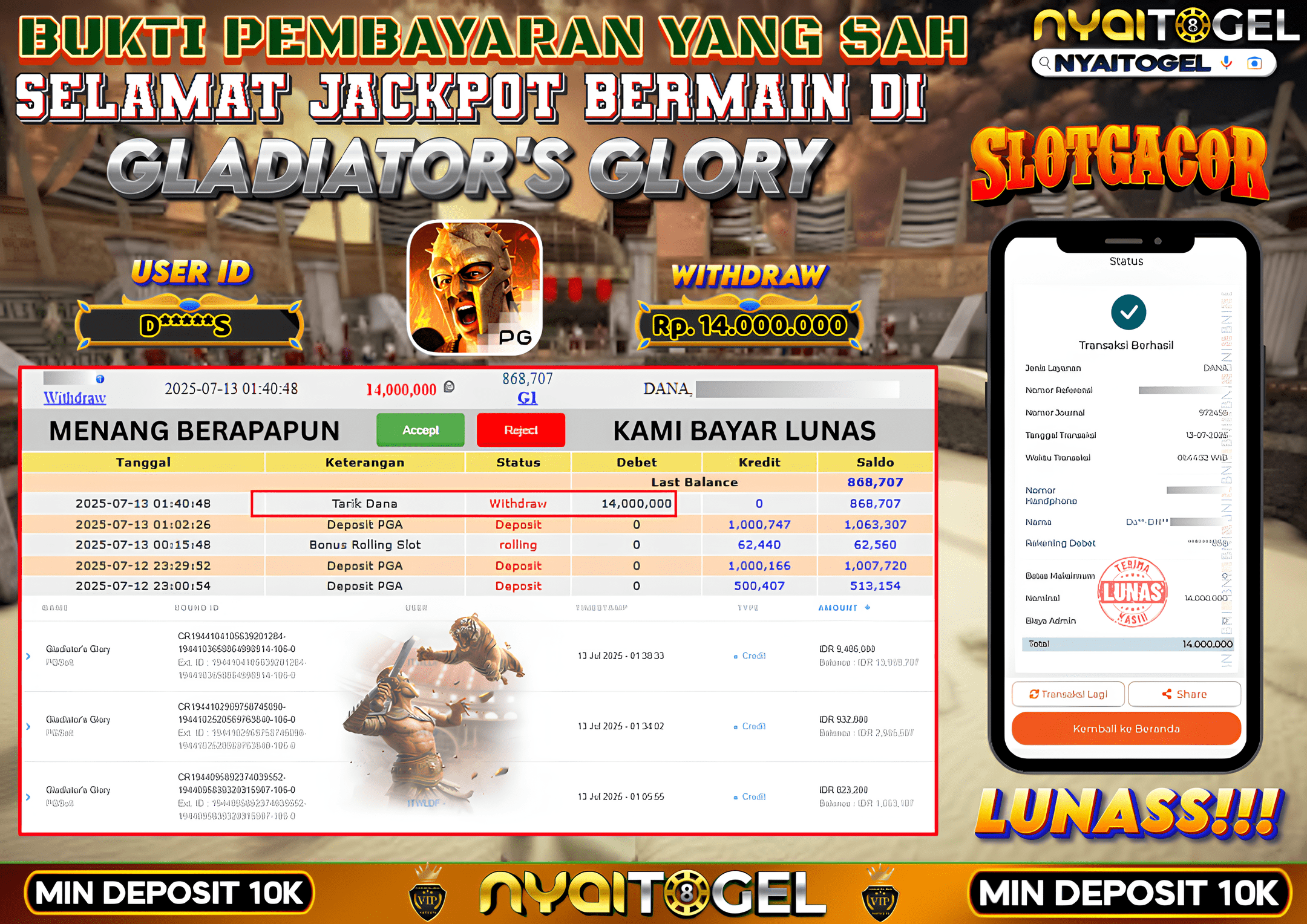 NYAITOGEL Bukti Jackpot Slot