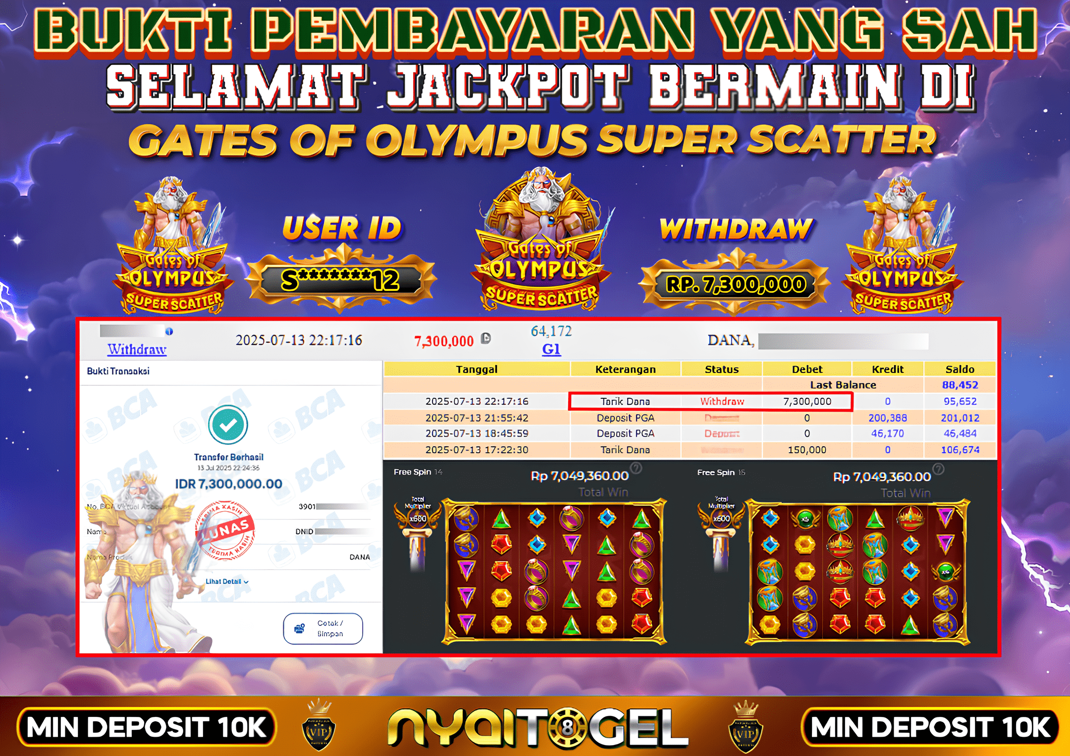 NYAITOGEL Bukti Jackpot Slot 