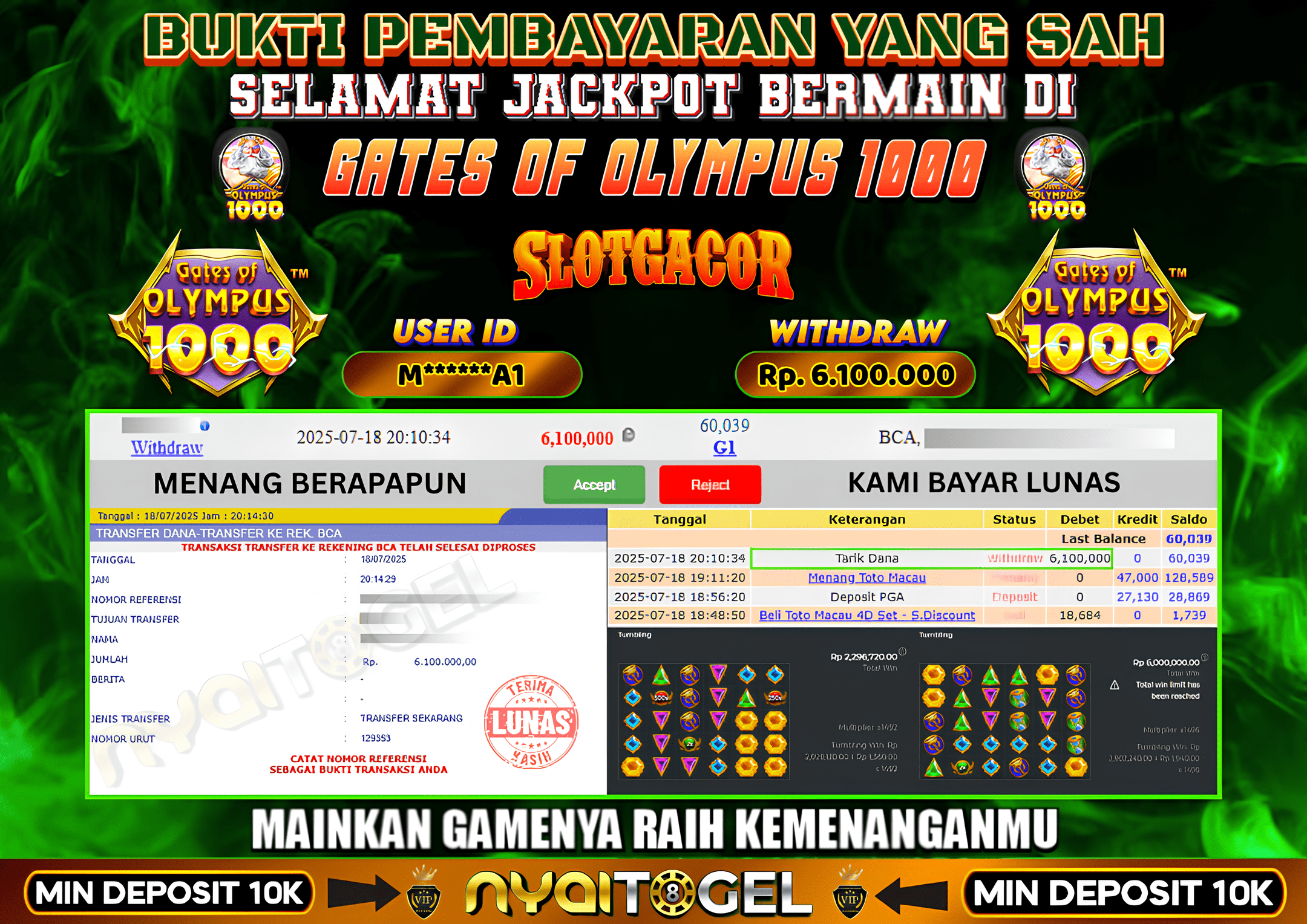 NYAITOGEL Bukti Jackpot Slot