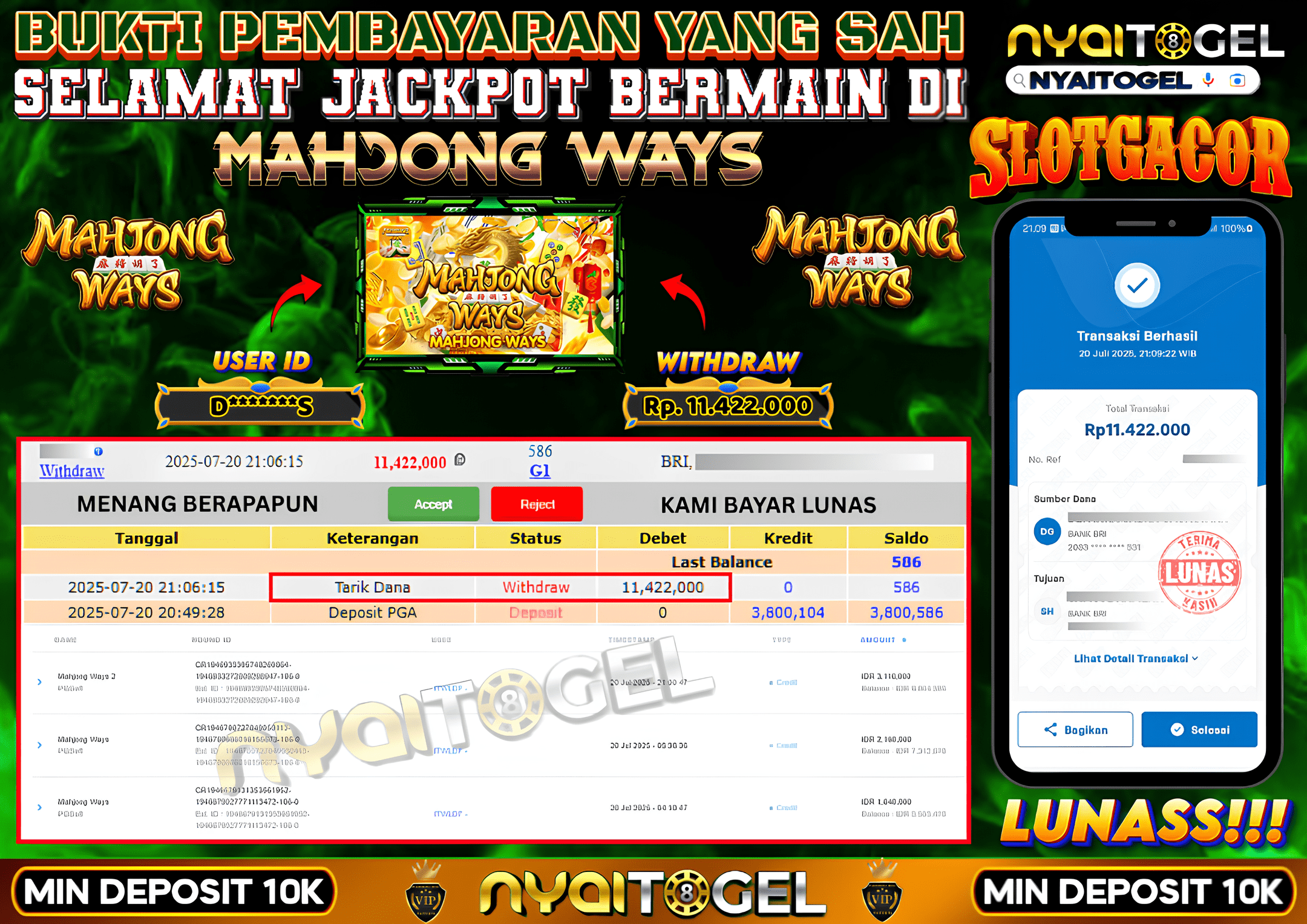 NYAITOGEL Bukti Jackpot Slot