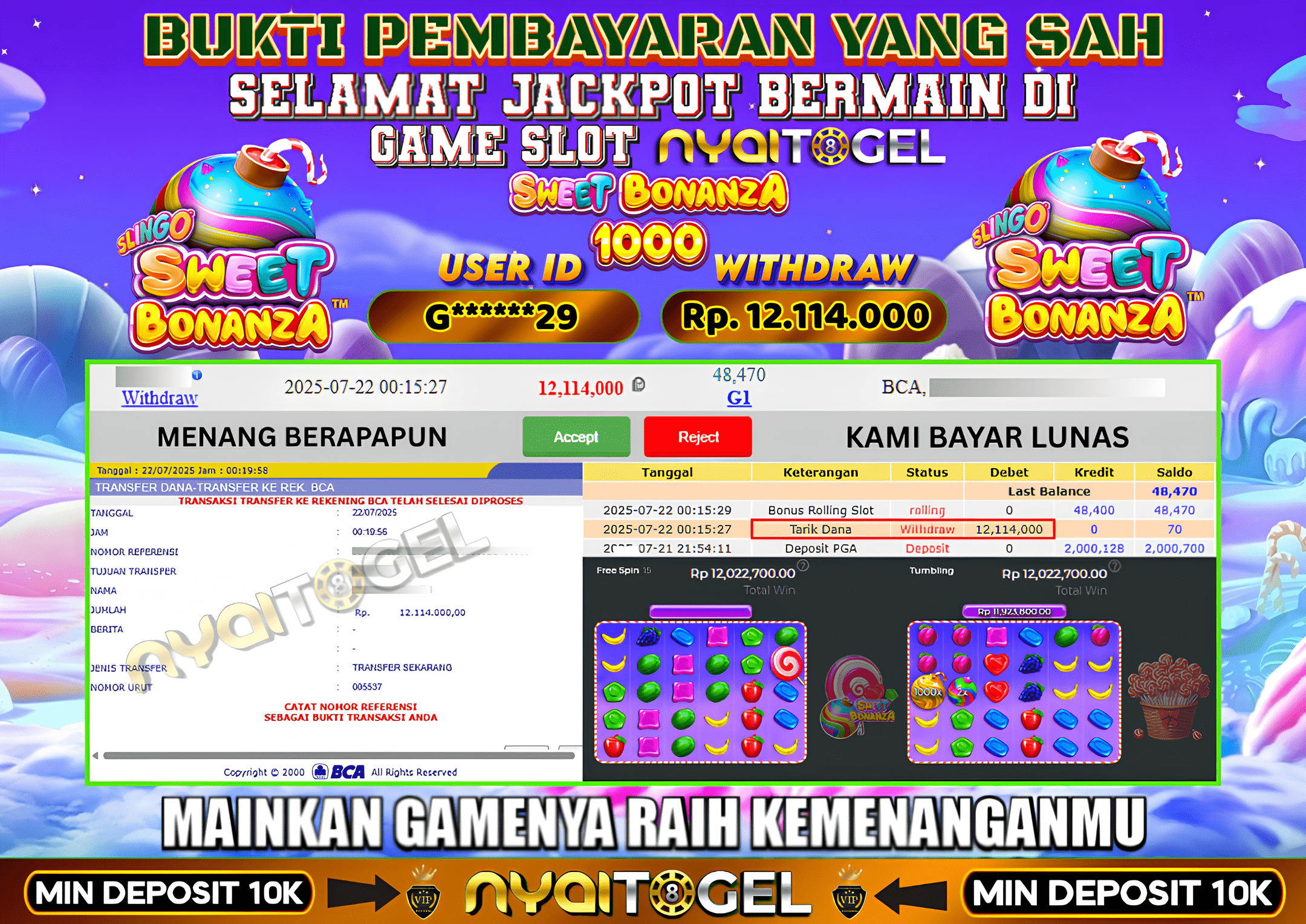 NYAITOGEL Bukti Jackpot Slot