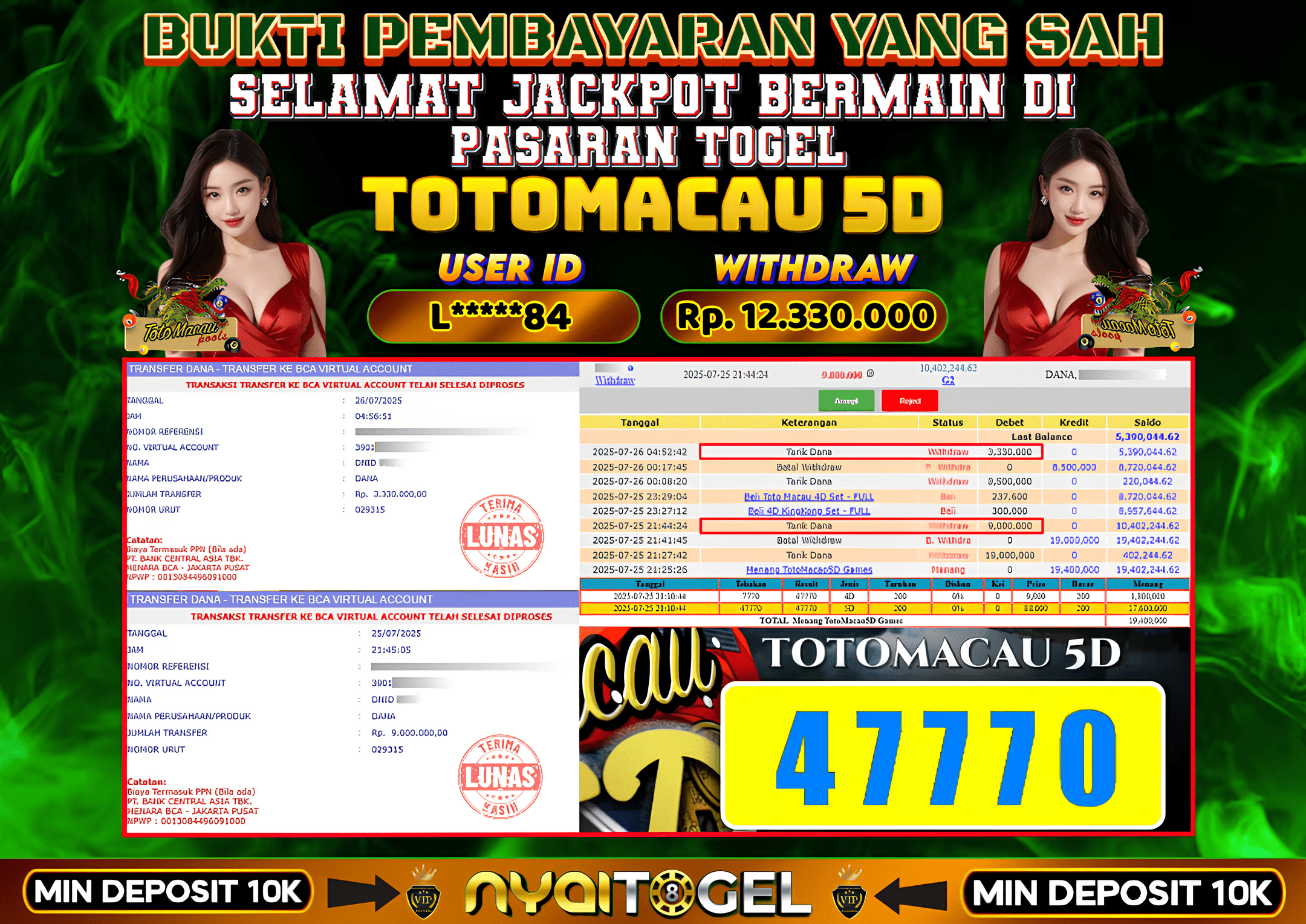NYAITOGEL Bukti Jackpot Togel