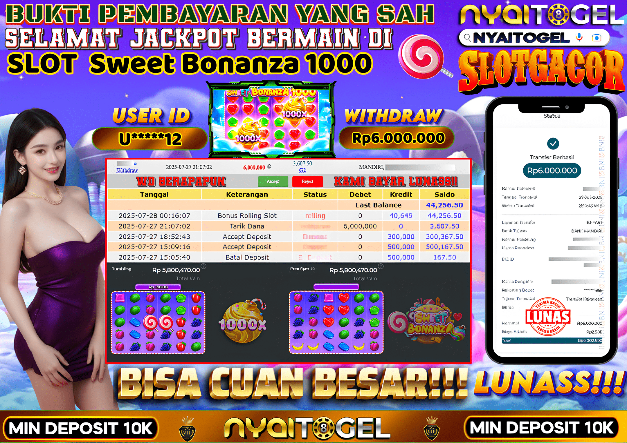 NYAITOGEL Bukti Jackpot Slot