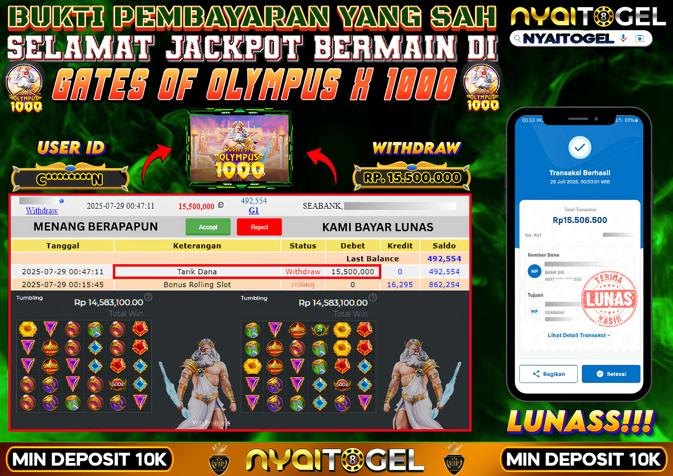 NYAITOGEL Bukti Jackpot Slot