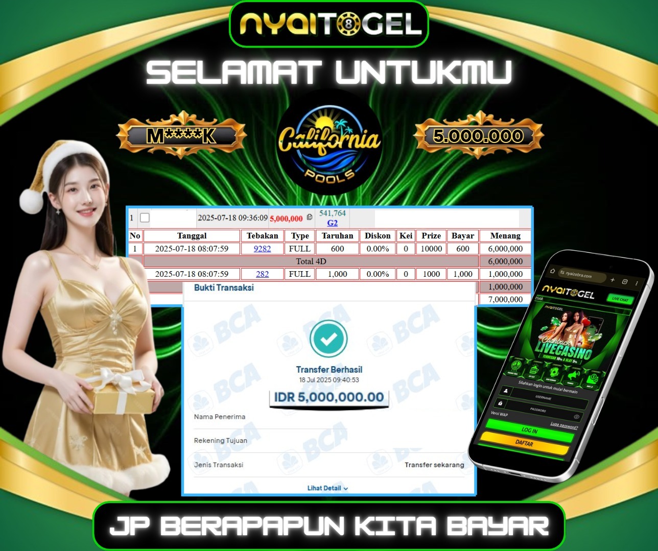 bukti jp togel