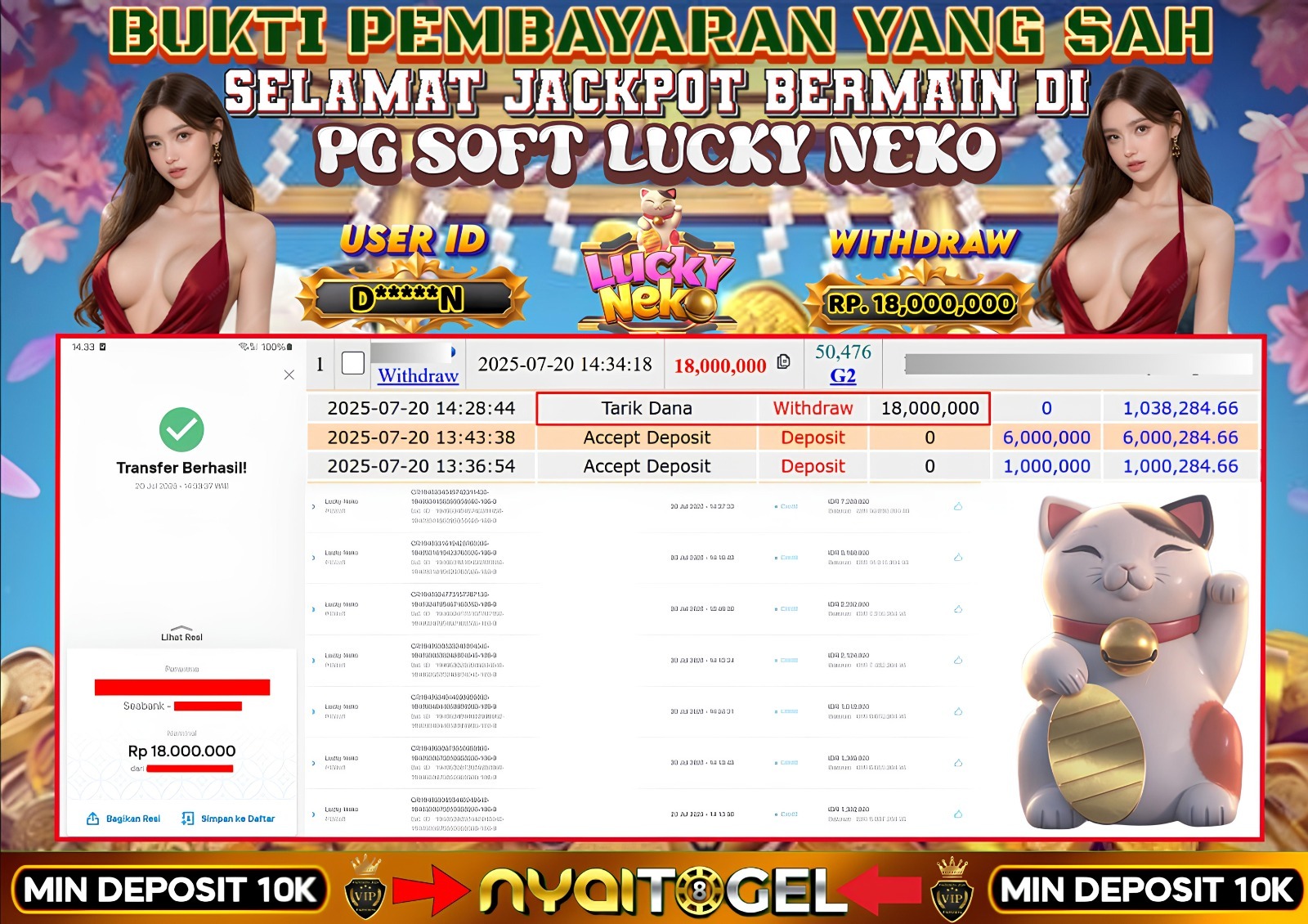 bukti jp slot