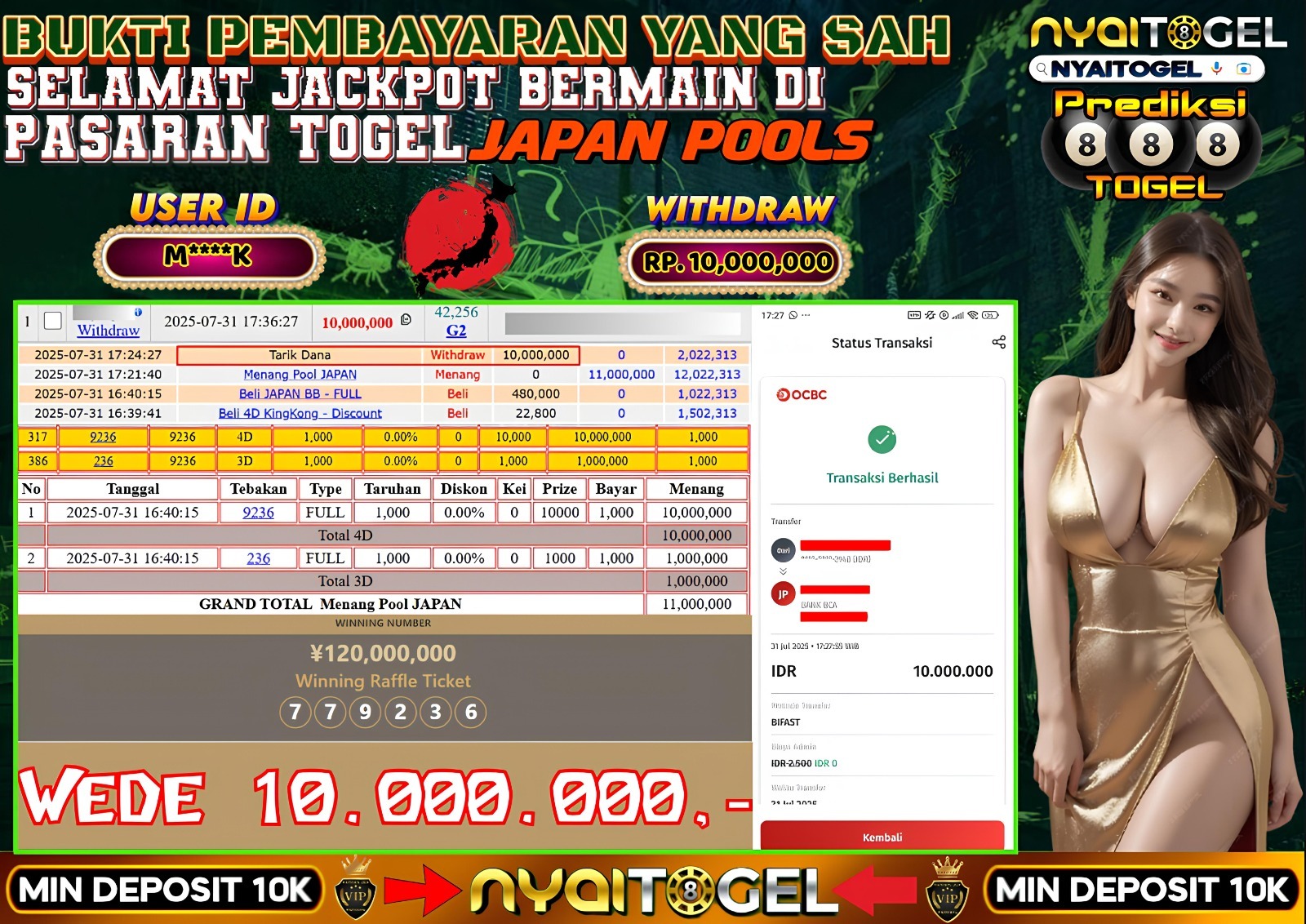 bukti jp togel