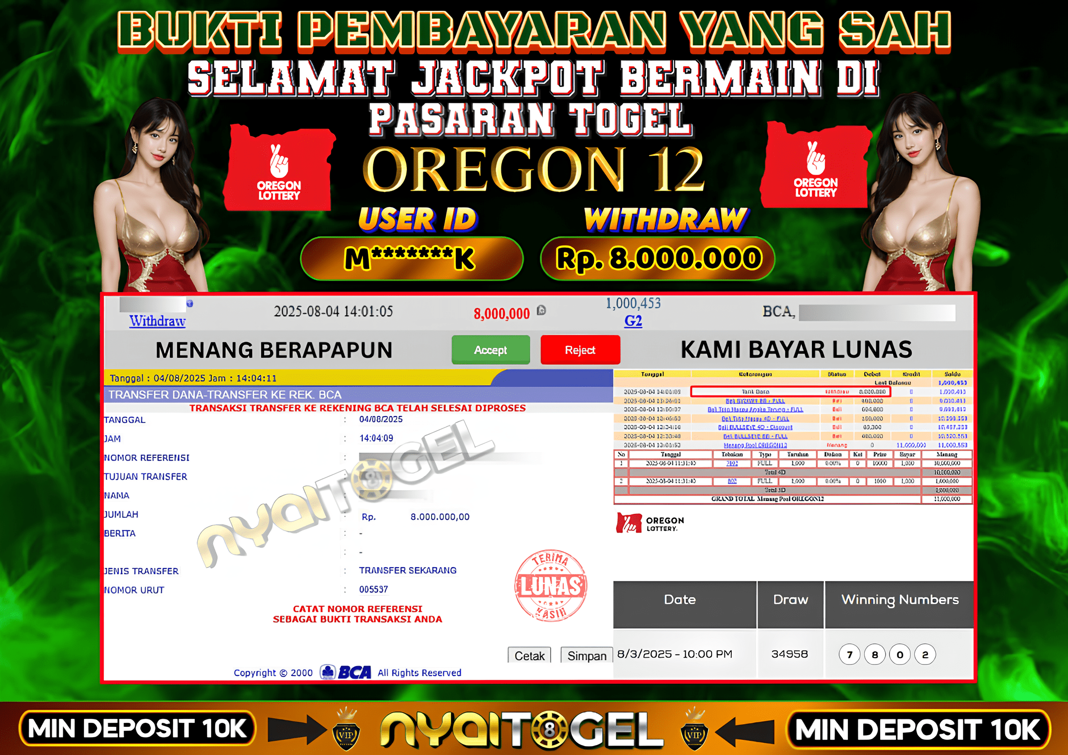 NYAITOGEL Bukti Jackpot Togel