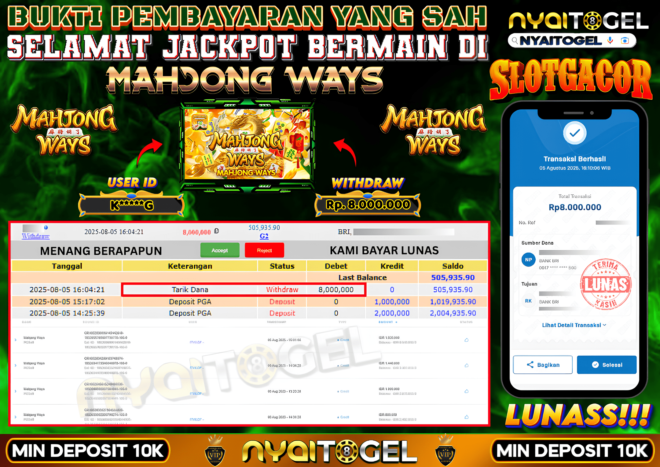 NYAITOGEL Bukti Jackpot Slot