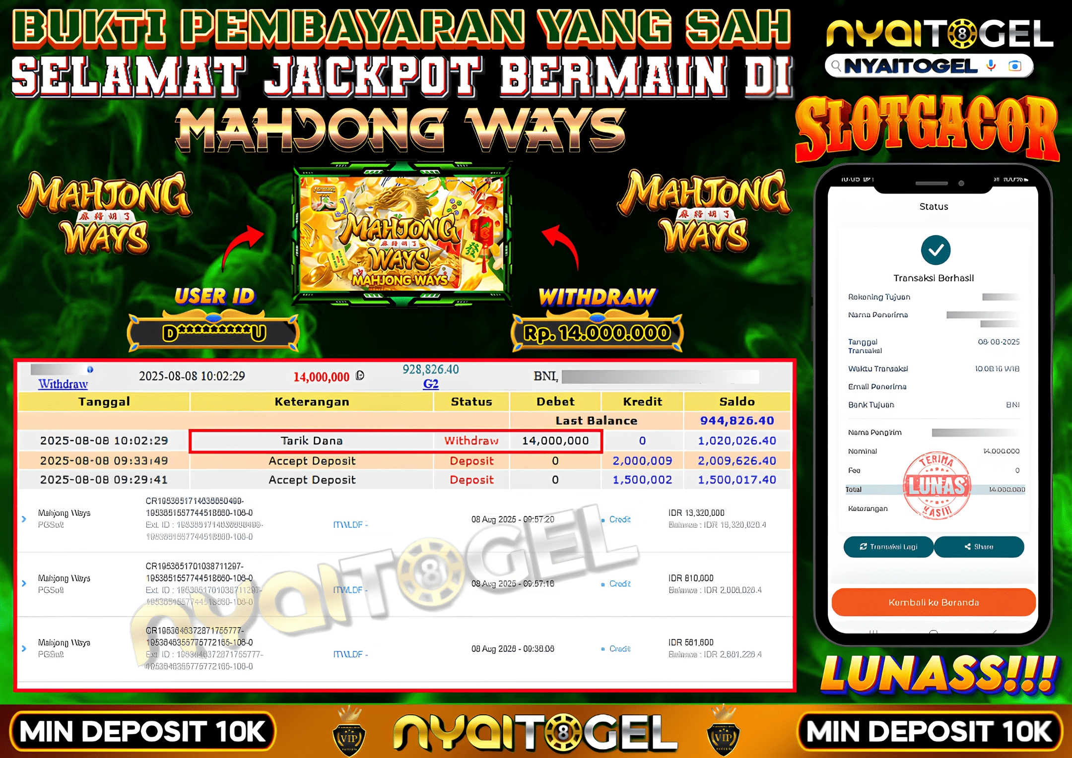 NYAITOGEL Bukti Jackpot Slot