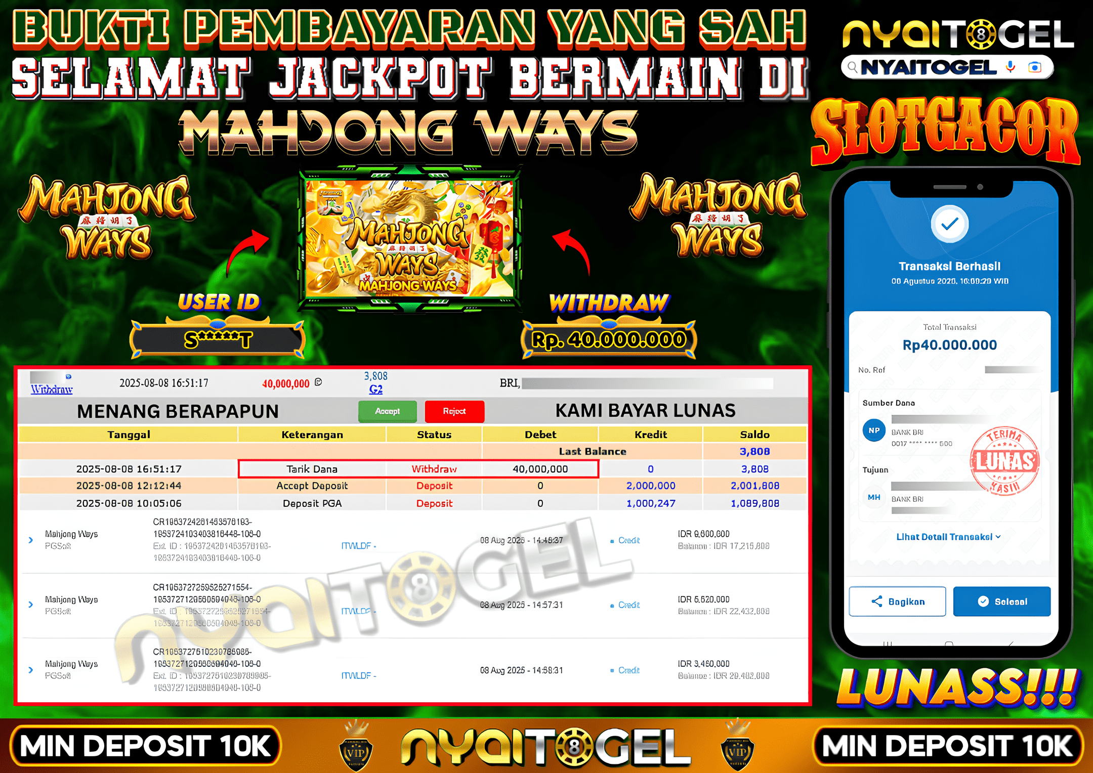 NYAITOGEL Bukti Jackpot Slot