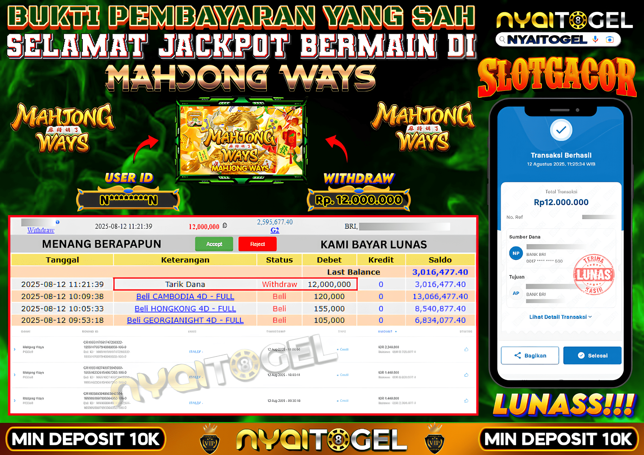 NYAITOGEL Bukti Jackpot Slot