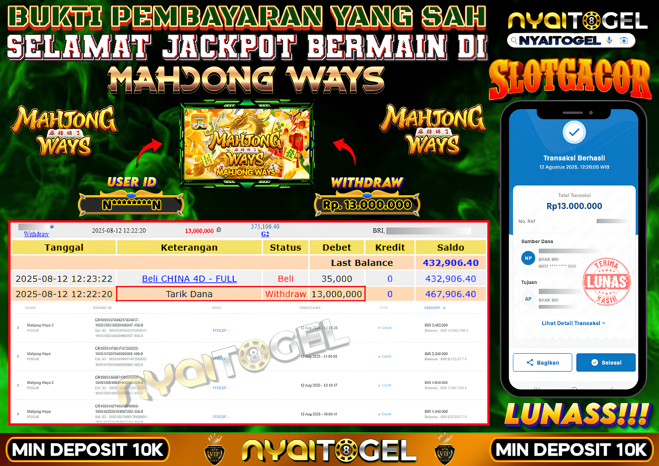 NYAITOGEL Bukti Jackpot Slot