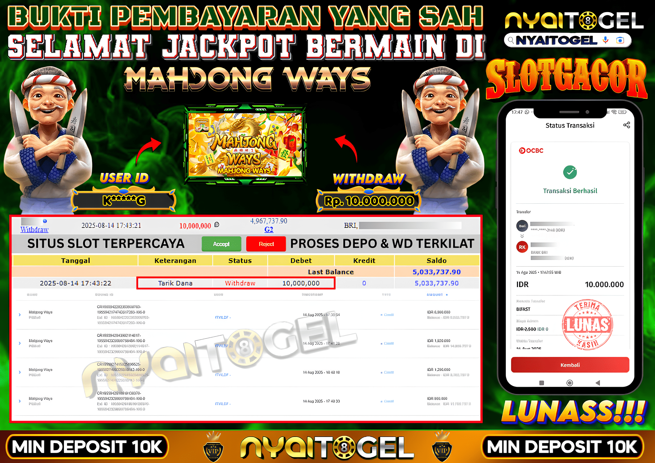 NYAITOGEL Bukti Jackpot Slot