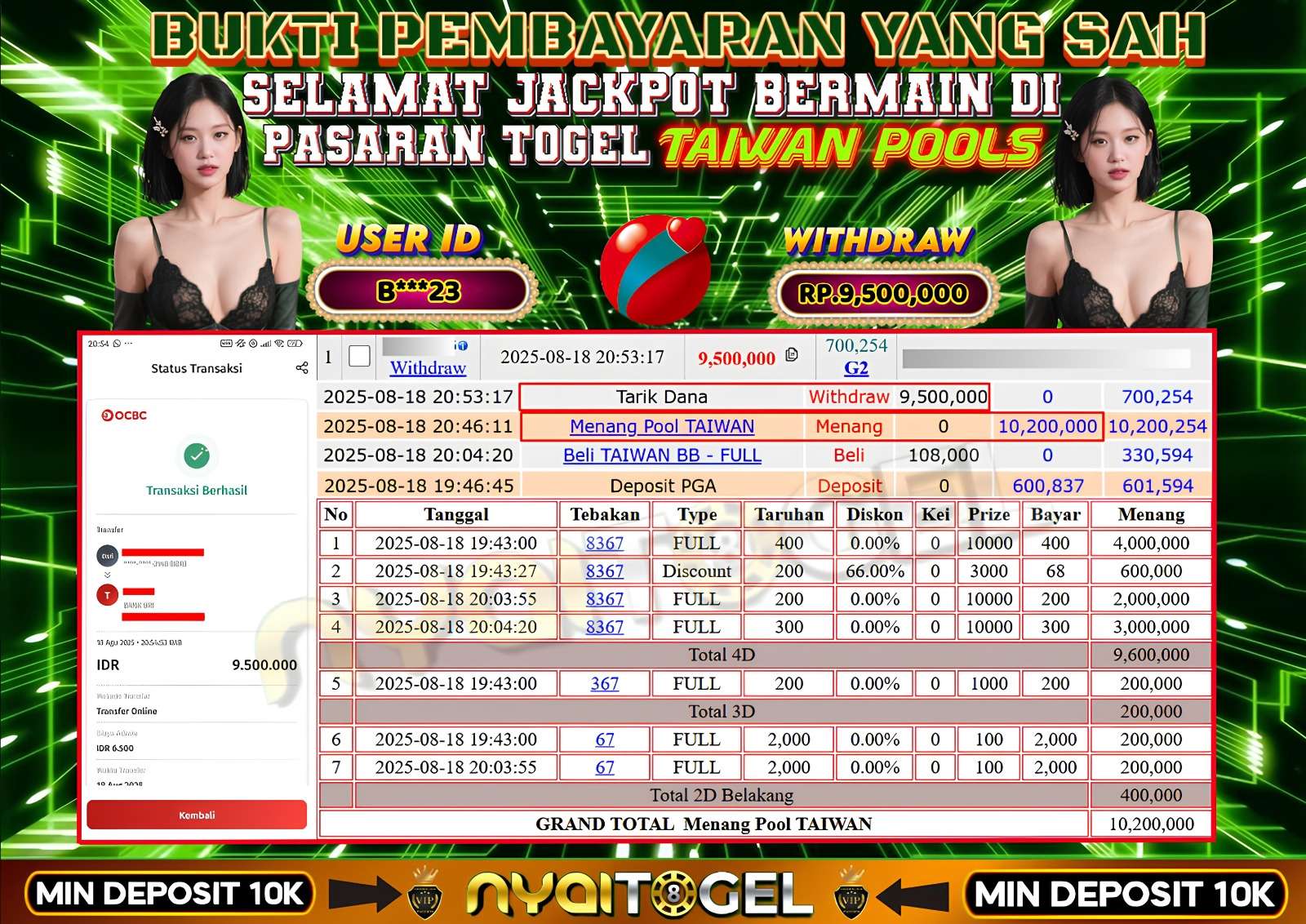bukti jp togel