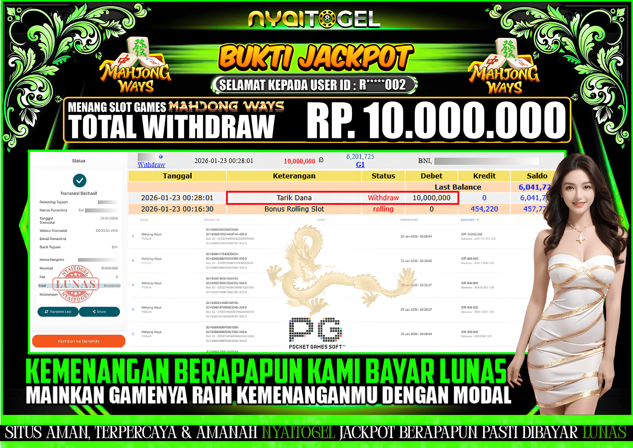 NYAITOGEL Bukti Jackpot Slot