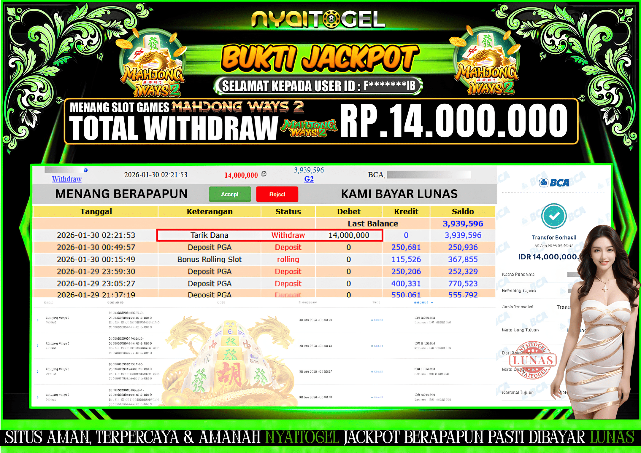 NYAITOGEL Bukti Jackpot Slot