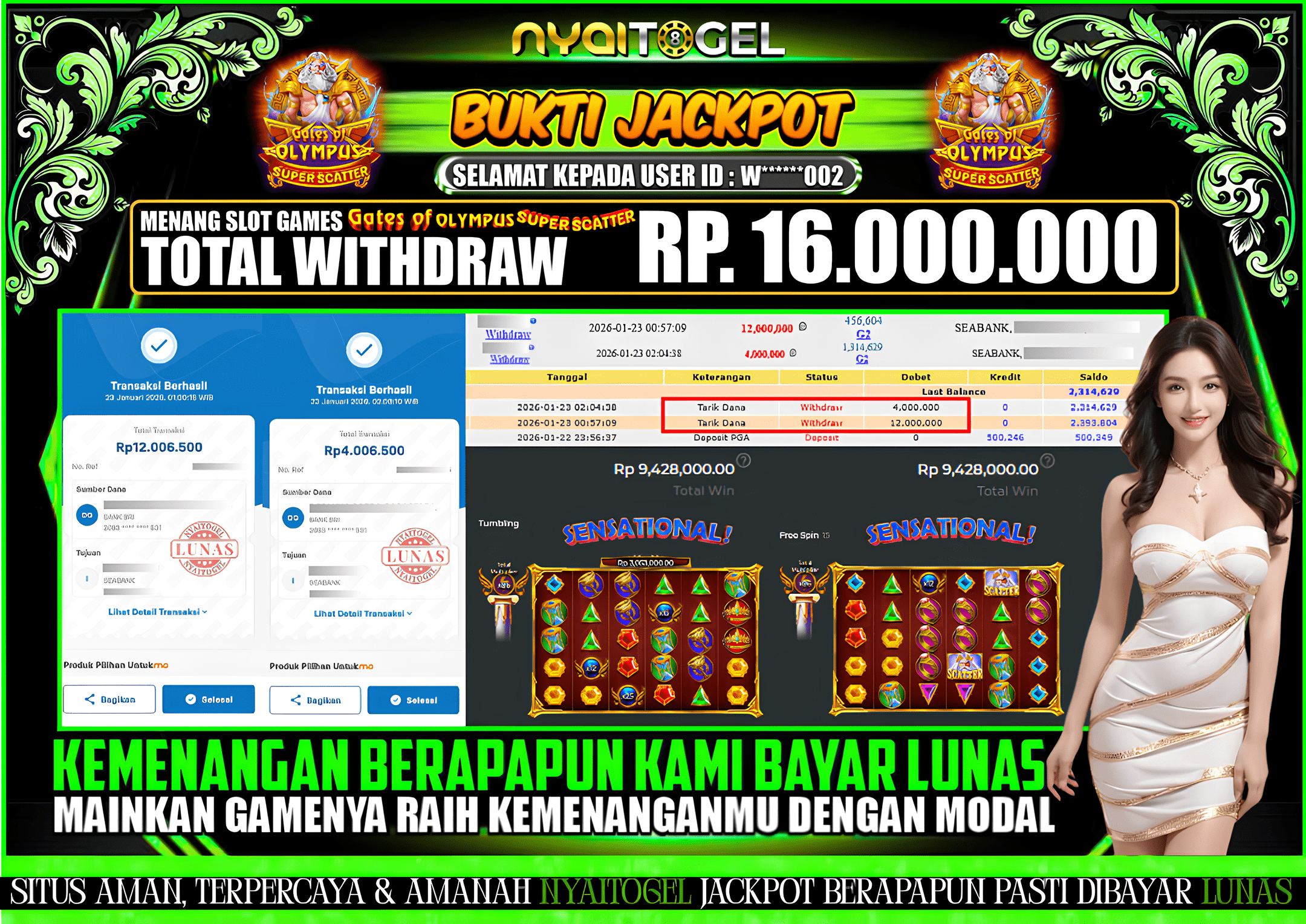 NYAITOGEL Bukti Jackpot Slot