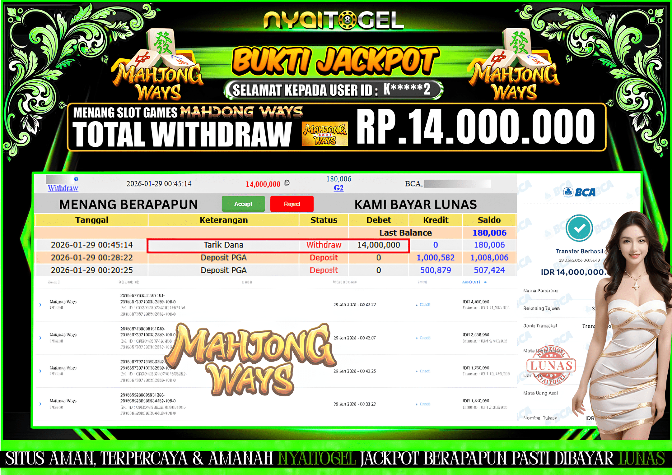 NYAITOGEL Bukti Jackpot Slot