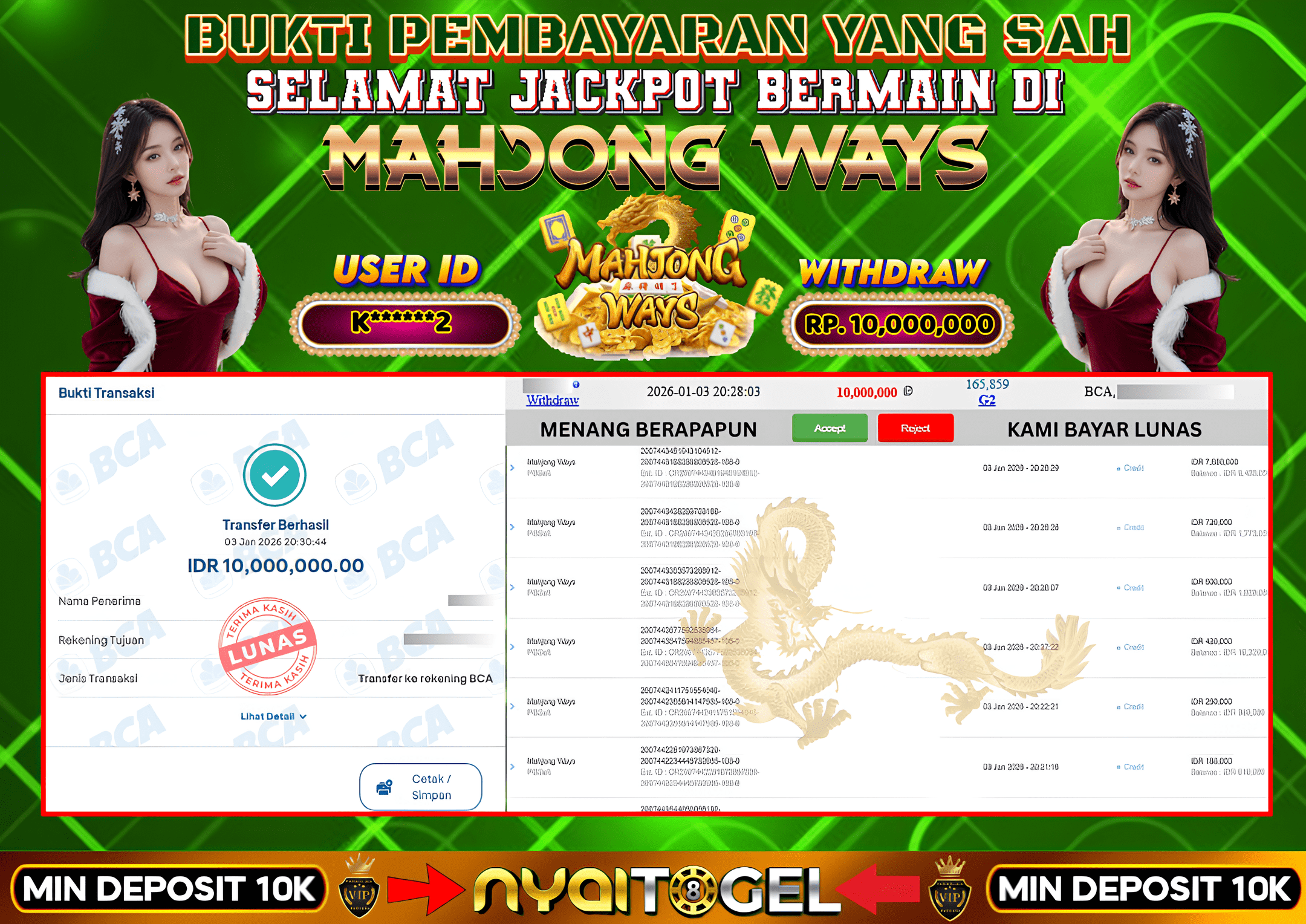 NYAITOGEL Bukti Jackpot Slot