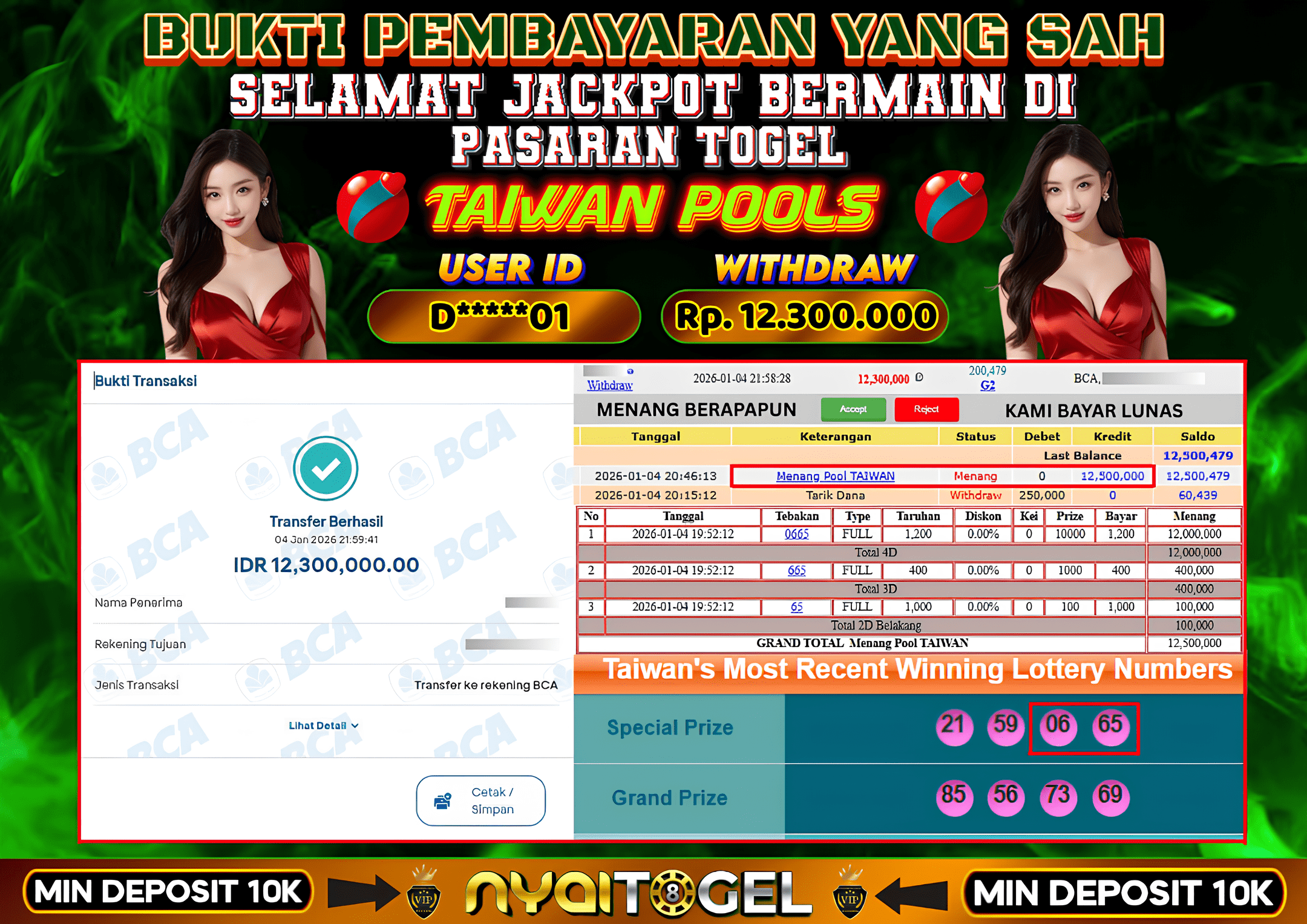 NYAITOGEL Bukti Jackpot Togel