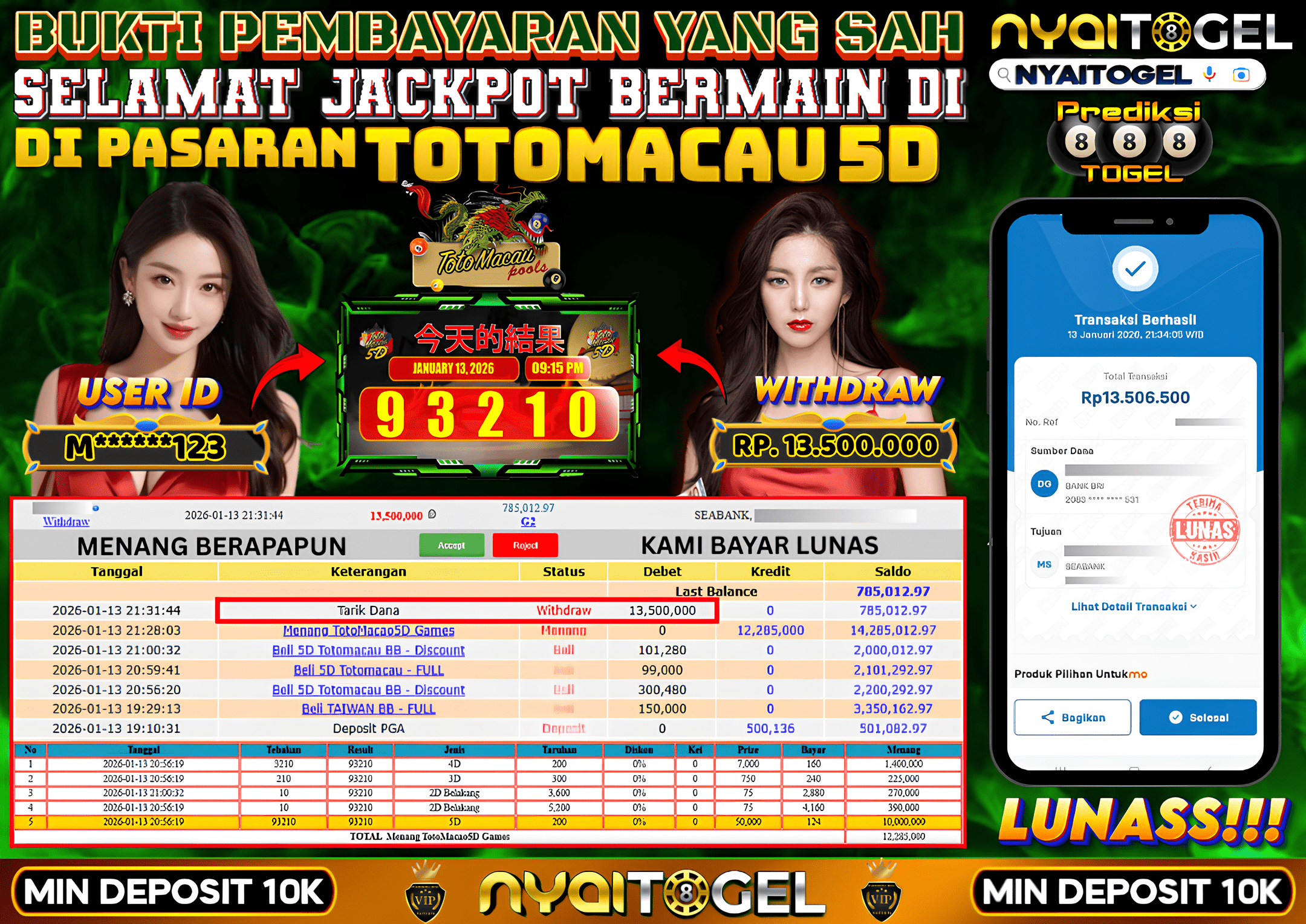NYAITOGEL Bukti Jackpot Togel