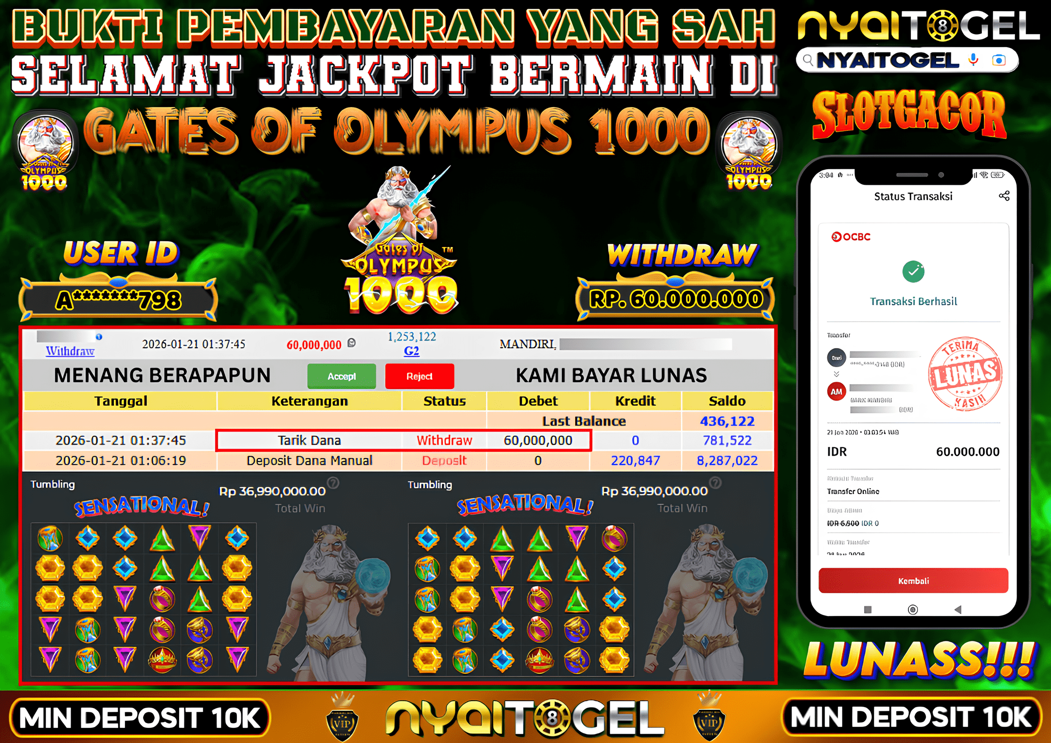 NYAITOGEL Bukti Jackpot Slot