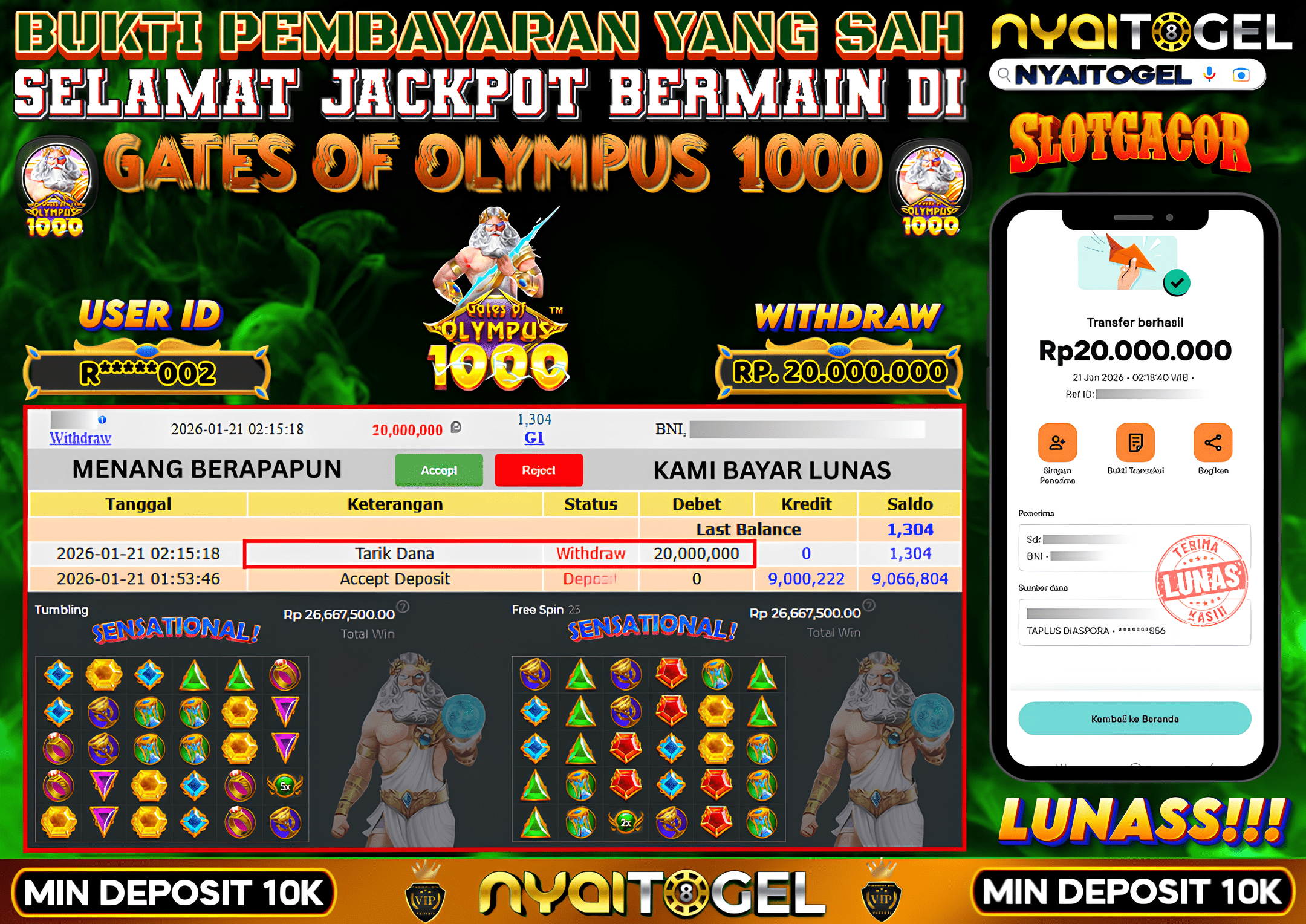 NYAITOGEL Bukti Jackpot Slot