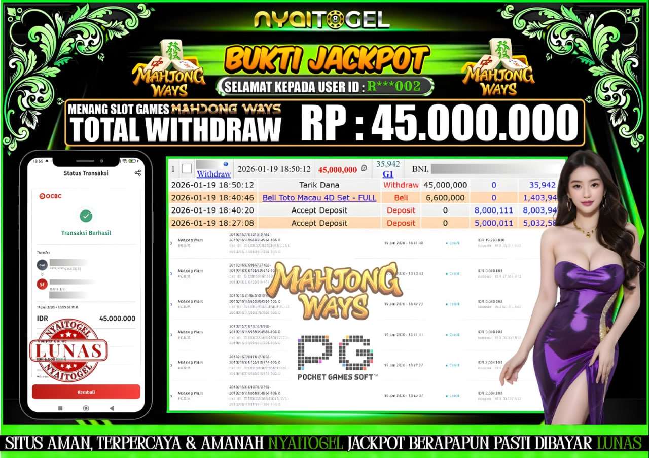 NYAITOGEL Bukti Jackpot Slot