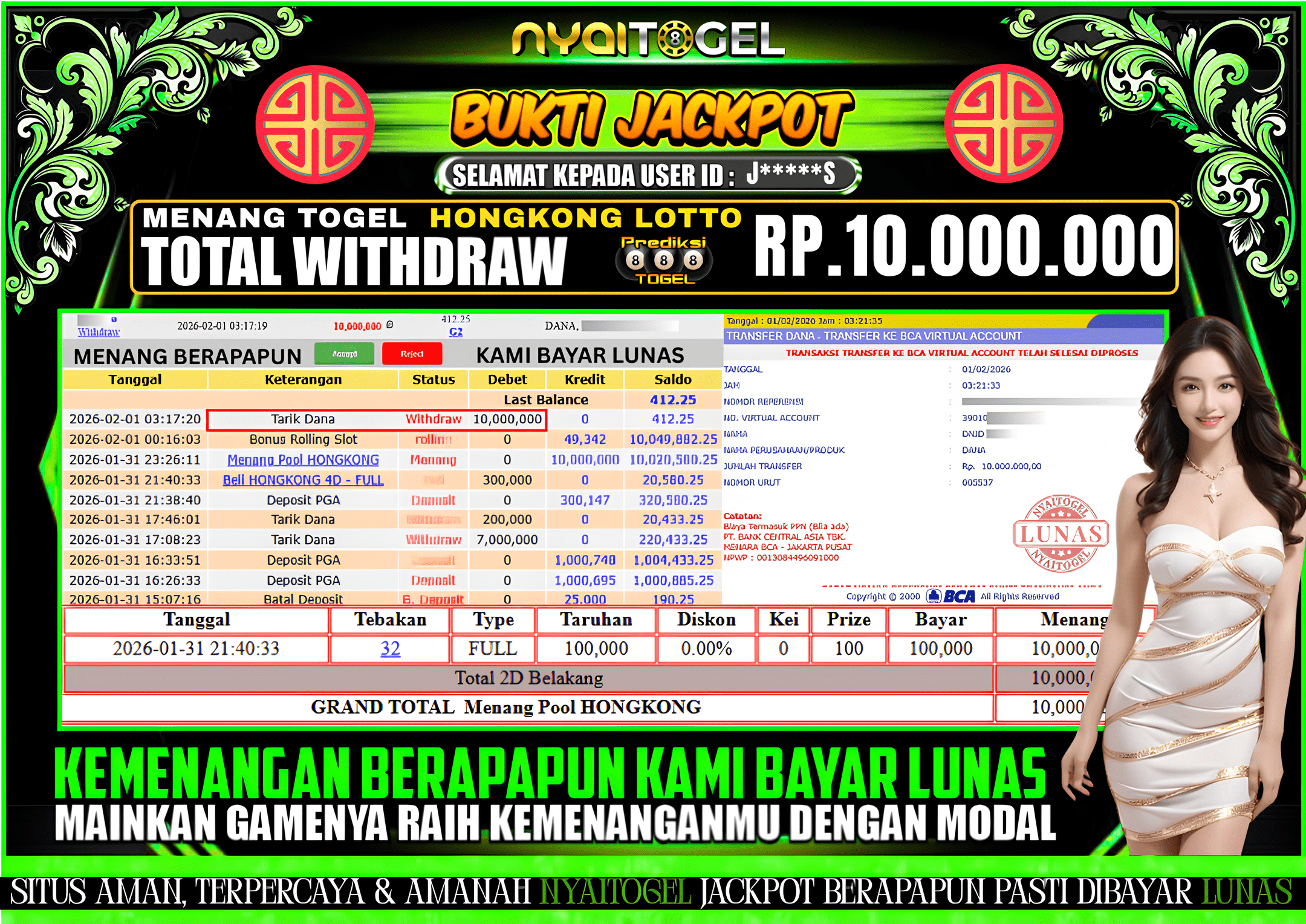 NYAITOGEL Bukti Jackpot Togel Di